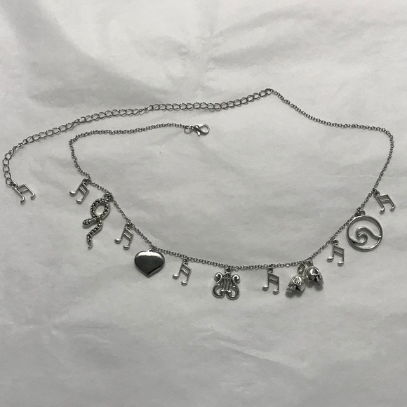 Orpheus & Eurydice Greek Mythology Handmade Necklace, Lyre, Music, Skulls, Heart - Picture 11 of 15